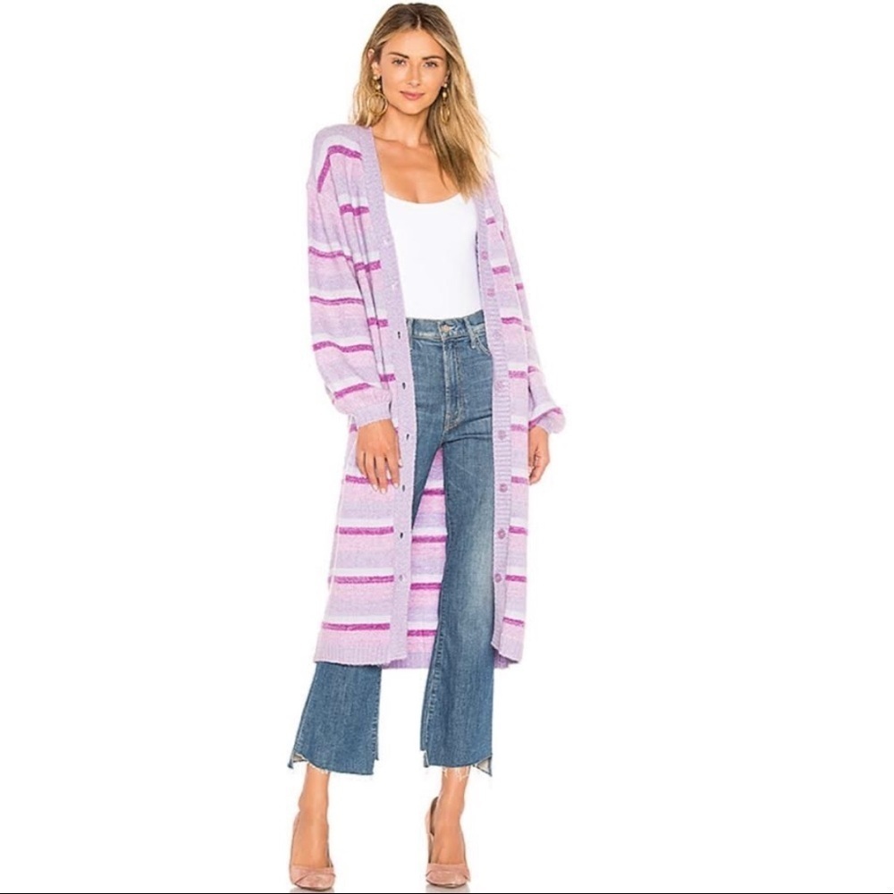Lovers & Friends- Purple Mary Sweater Cardigan XS - Picture 1 of 8